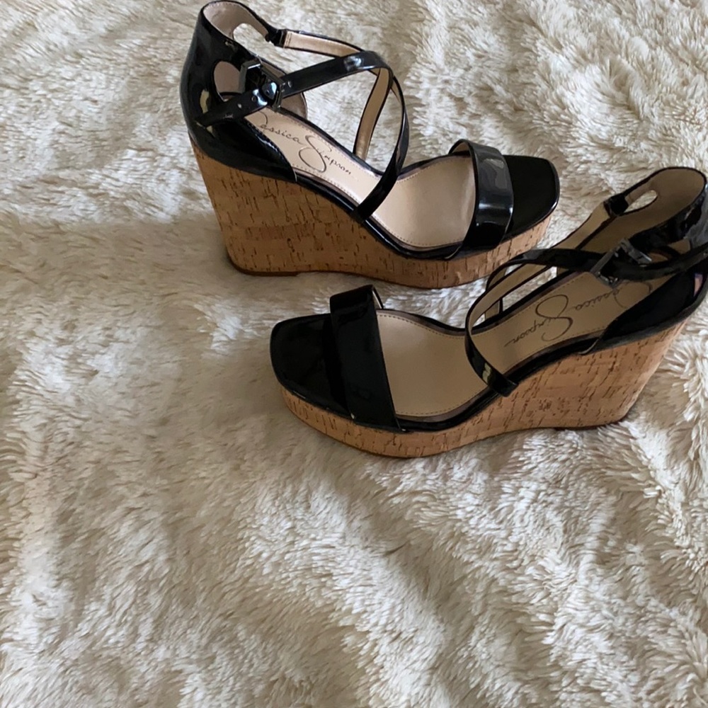 Black patent leather new Jessica Simpson